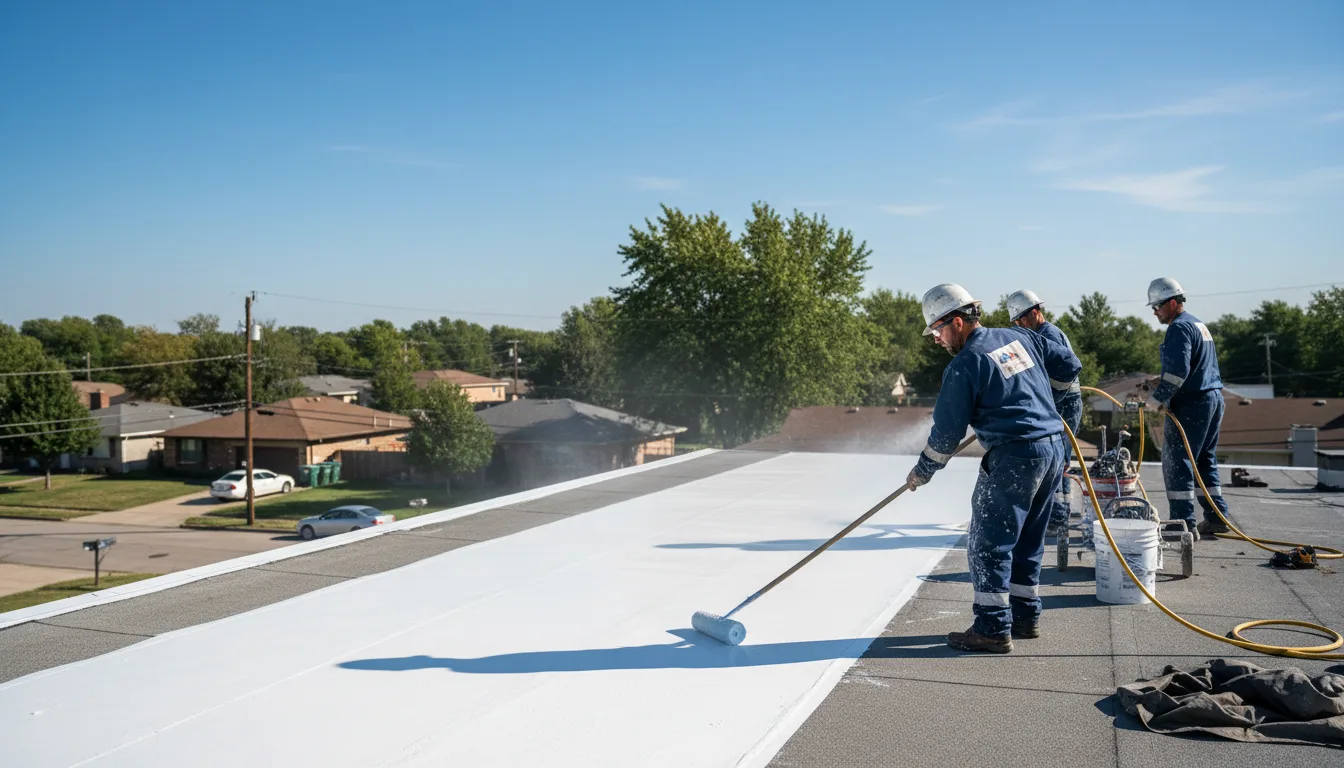 Commercial roof coating in Perrinton, MI near me